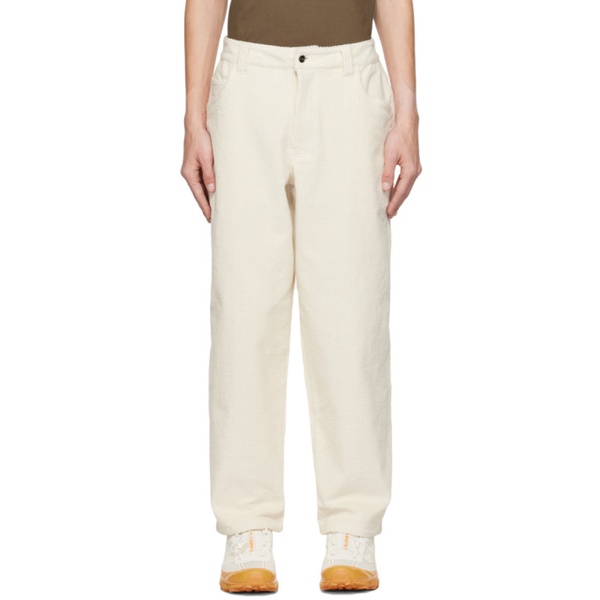  다임 Dime Beige Baggy Trousers 241841M191002