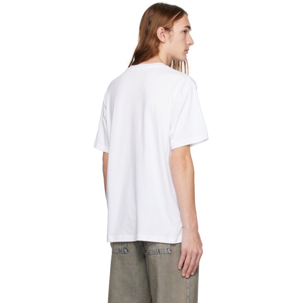  다임 Dime White Pawz T-Shirt 241841M213002