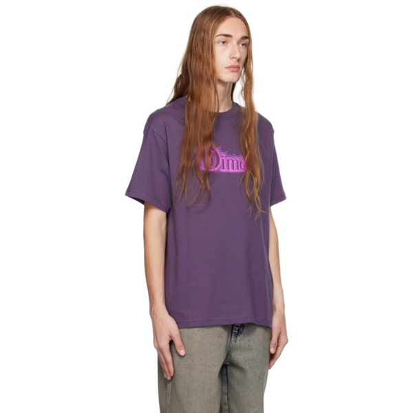  다임 Dime Purple Noize T-Shirt 241841M213008