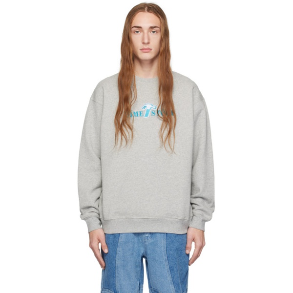  다임 Dime Gray Reno Sweatshirt 241841M204004