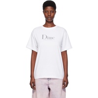 다임 Dime White Remastered T-Shirt 241841F110013