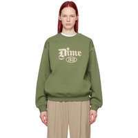 다임 Dime Khaki Exe Sweatshirt 241841F098010