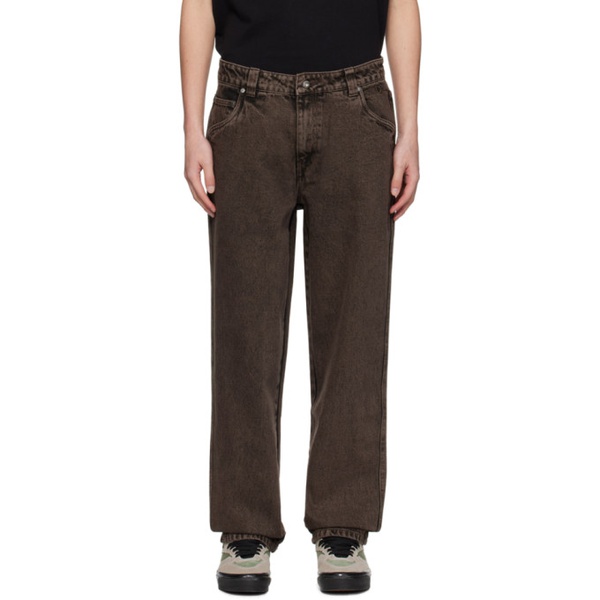  다임 Dime Brown Classic Relaxed Jeans 242841M186000