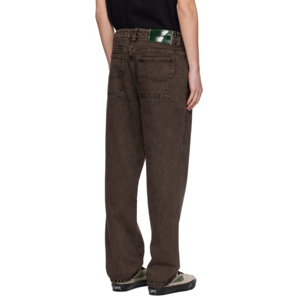  다임 Dime Brown Classic Relaxed Jeans 242841M186000