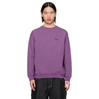 다임 Dime Purple Classic Sweatshirt 242841M204007