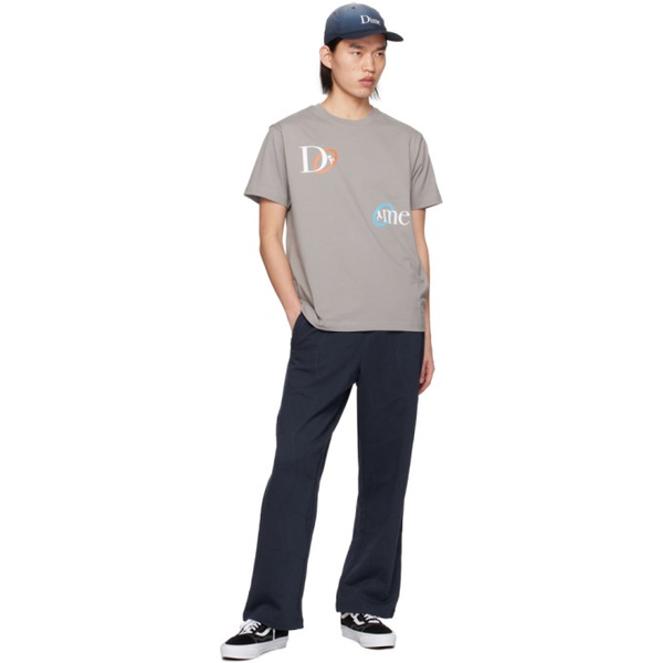  다임 Dime Gray Classic Portal T-Shirt 242841M213011