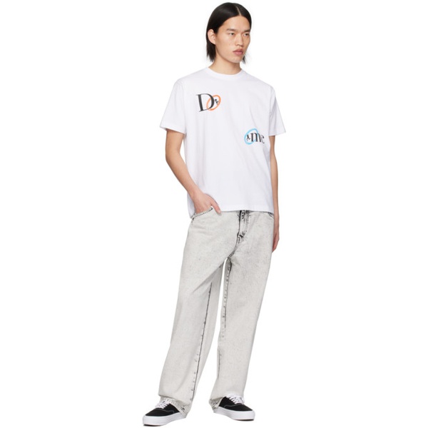  다임 Dime White Classic Portal T-Shirt 242841M213013