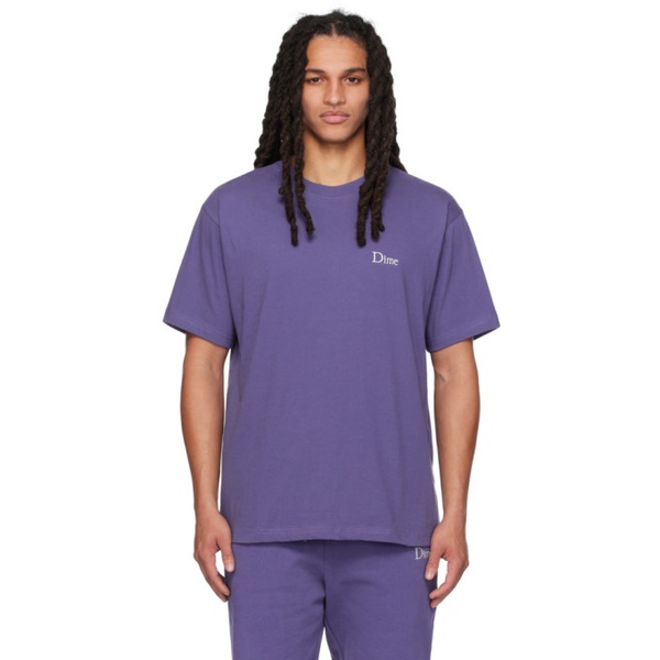 다임 Dime Purple Small Classic T-Shirt 232841M213037