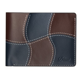 다임 Dime Black & Brown Wave Leather Wallet 241841M164007