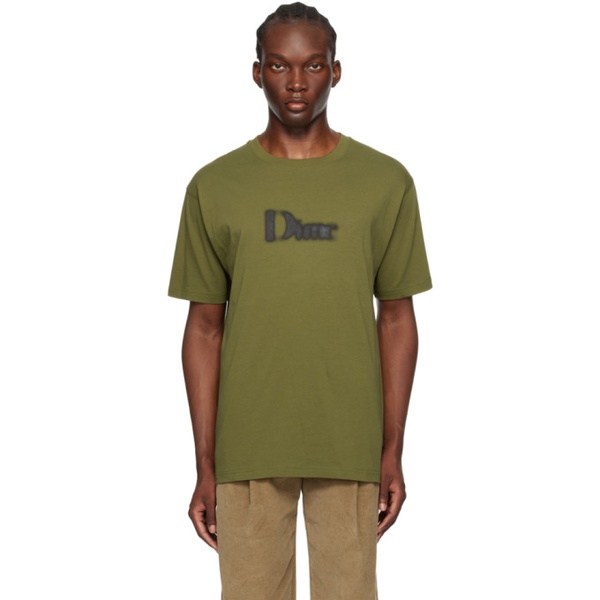  다임 Dime Khaki Classic Blurry T-Shirt 241841M213066