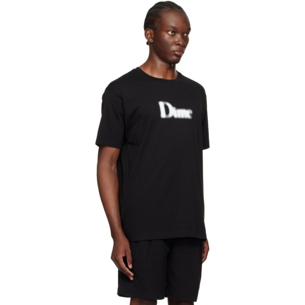  다임 Dime Black Classic Blurry T-Shirt 241841M213068