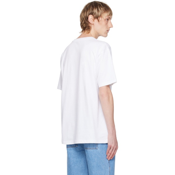  다임 Dime White Classic T-Shirt 241841M213085