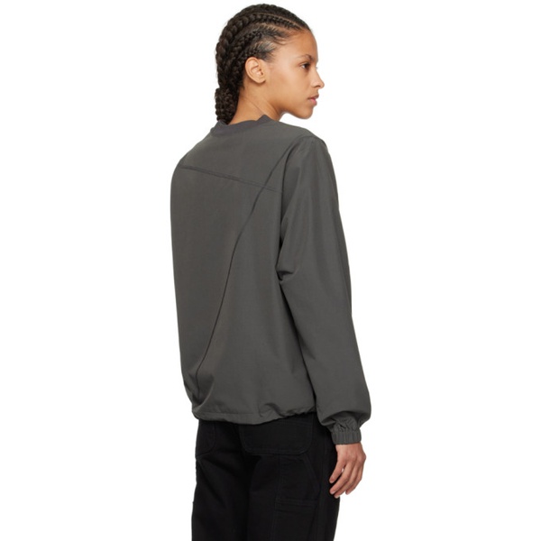  다임 Dime Gray Tech Sweater 242841F096000