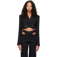 디온 리 Dion Lee Black Interlock Cropped Blazer 231417F057005