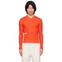 디온 리 Dion Lee Orange Modular Long Sleeve T-Shirt 231417M213013