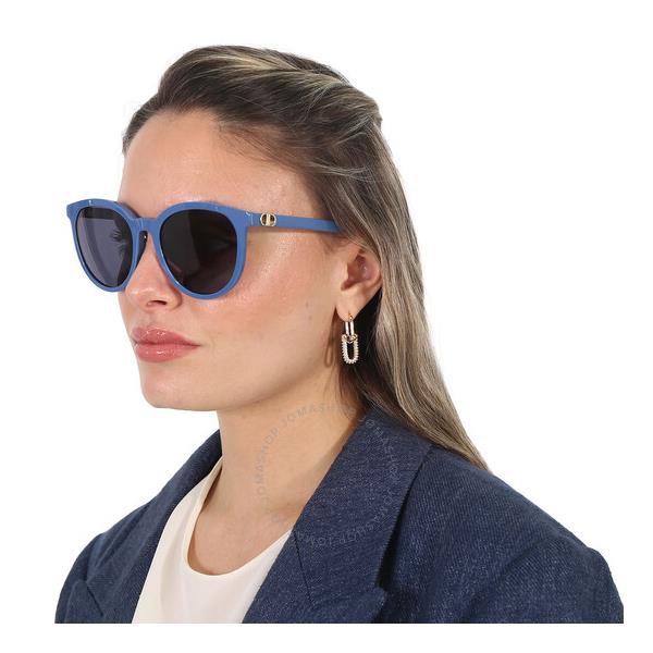  디올 Dior Blue Grey Oval Ladies Sunglasses CD40020F 90V 57