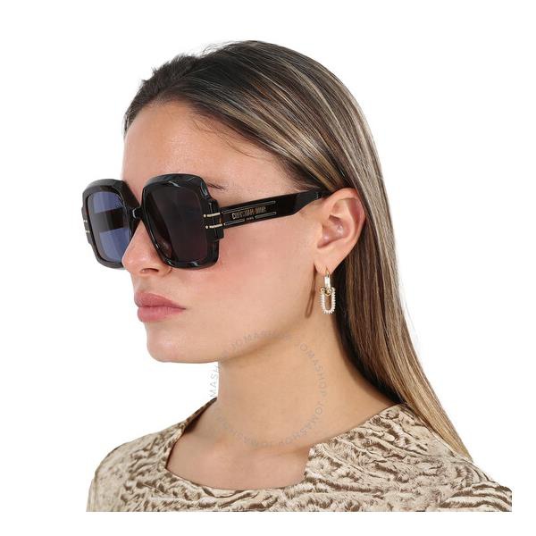  Blue Square Ladies Sunglasses 디올 DIORSIGNATURE S1U 20B0 55