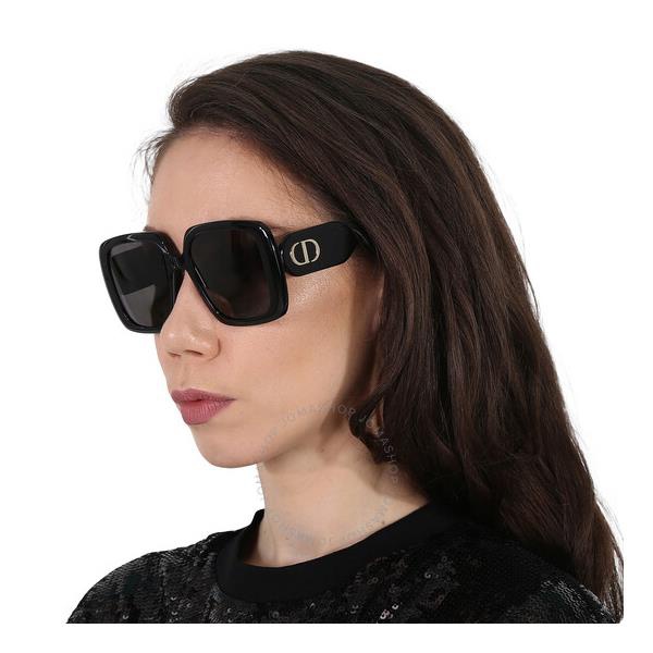  Grey Square Ladies Sunglasses 디올 DIORBOBBY S2U 10A1 55