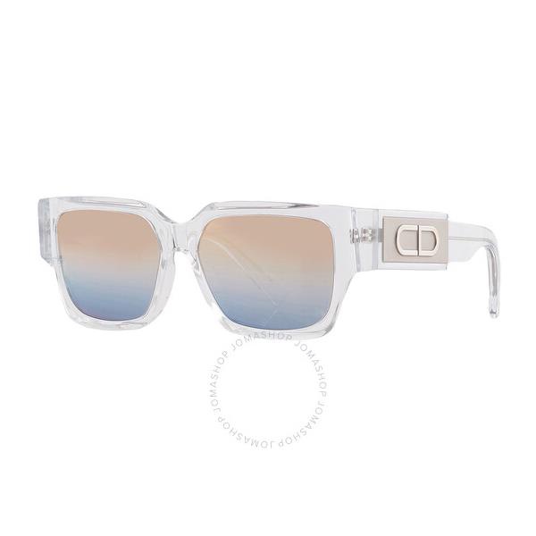  디올 Dior Pink Gradient Blue Square Mens Sunglasses DM40013U 26Z 55
