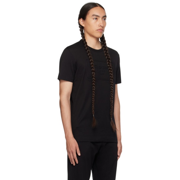 돌체앤가바나 Dolce&Gabbana Black Embossed T-Shirt 232003M213002