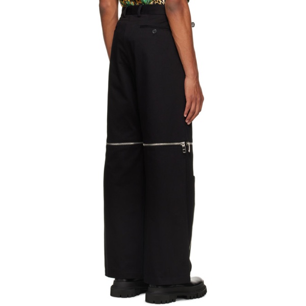 돌체앤가바나 Dolce&Gabbana Black Zip Cargo Pants 222003M191019