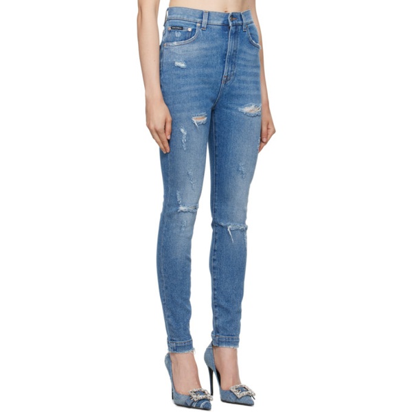 돌체앤가바나 Dolce&Gabbana Blue Grace Jeans 231003F069002