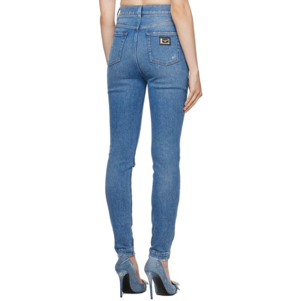 돌체앤가바나 Dolce&Gabbana Blue Grace Jeans 231003F069002