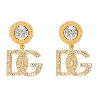 Dolce&Gabbana Gold Small DG Drop Earrings 241003F022013