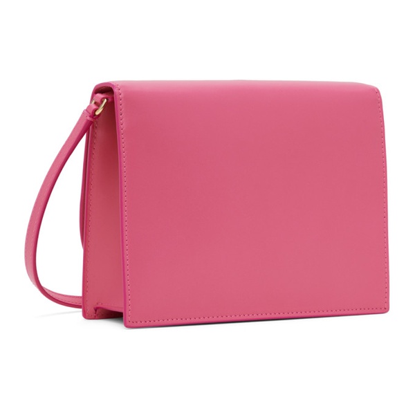 돌체앤가바나 Dolce&Gabbana Pink Logo Crossbody Bag 241003F048010