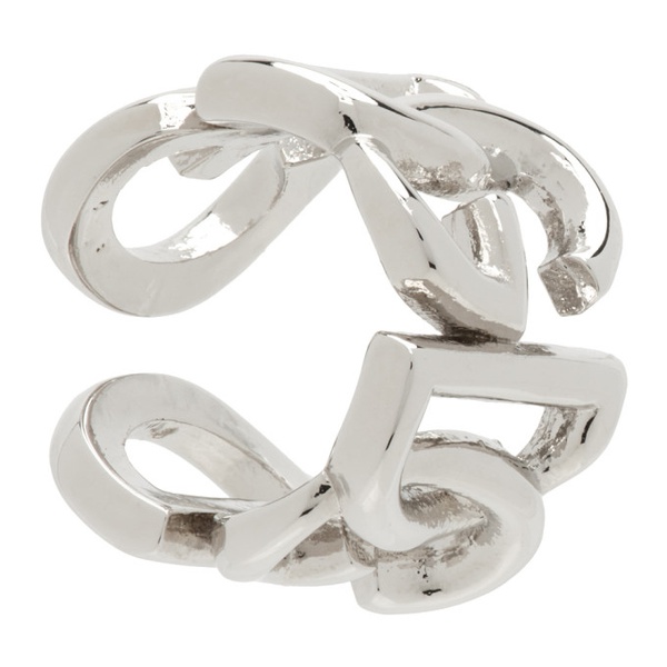  Dolce&Gabbana Silver DG Logo Single Ear Cuff 241003M147001