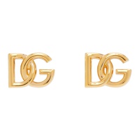 Dolce&Gabbana Gold Logo Stud Earrings 241003F022008