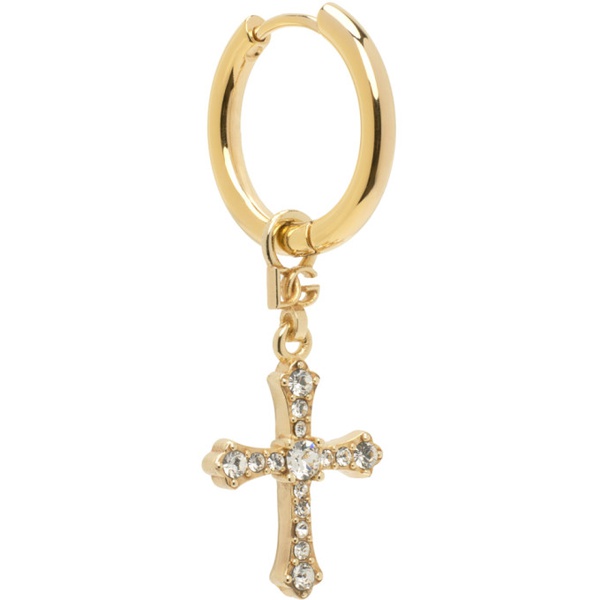  Dolce&Gabbana Gold Creole Single Earring 241003M144002