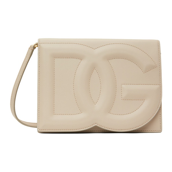 돌체앤가바나 Dolce&Gabbana Beige DG Logo Crossbody Bag 241003F048007