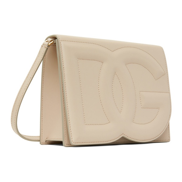 돌체앤가바나 Dolce&Gabbana Beige DG Logo Crossbody Bag 241003F048007