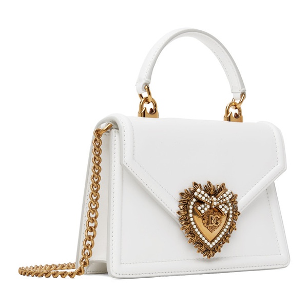 돌체앤가바나 Dolce&Gabbana White Small Devotion Bag 241003F046002