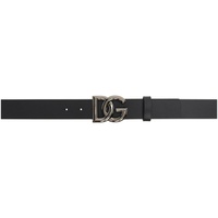 Dolce&Gabbana Black Cintura Logata Belt 241003M131006
