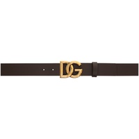 Dolce&Gabbana Brown Cintura Logata Belt 241003M131008