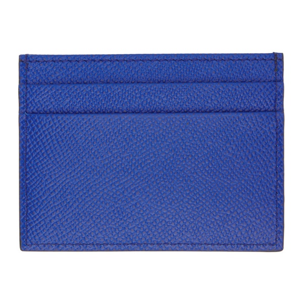  Dolce&Gabbana Blue Dauphine Card Holder 241003M163009