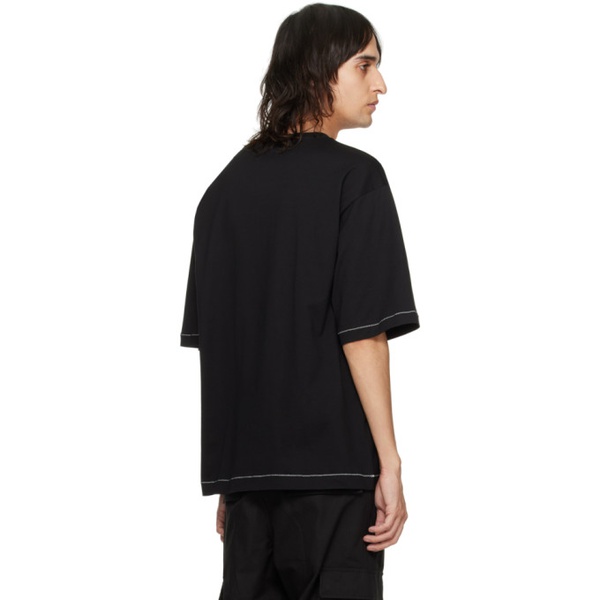 돌체앤가바나 Dolce&Gabbana Black Printed T-Shirt 241003M213009