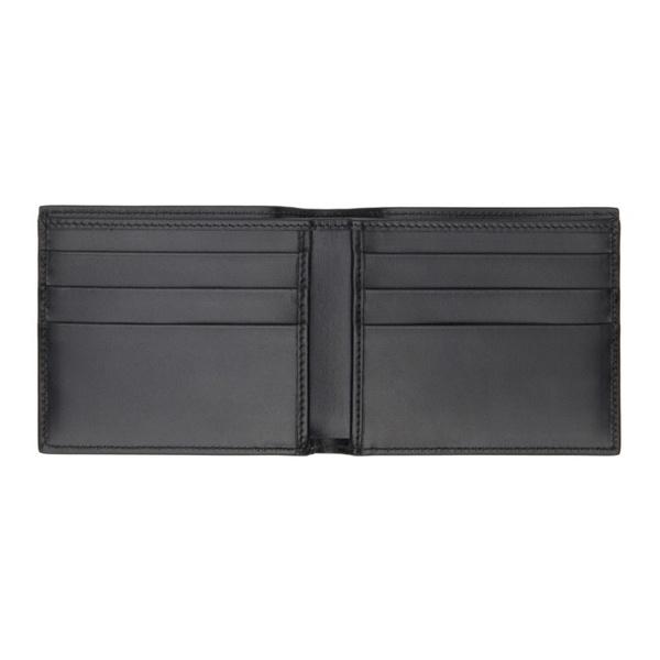  Dolce&Gabbana Black Calfskin Raised Logo Wallet 241003M164006