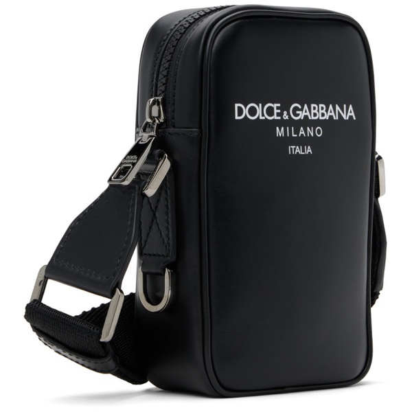  Dolce&Gabbana Black Logo Messenger Bag 241003M170004