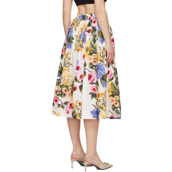  Dolce&Gabbana Multicolor Floral Midi Skirt 241003F092003