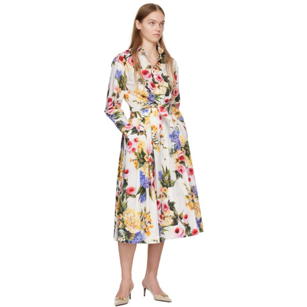  Dolce&Gabbana Multicolor Floral Midi Skirt 241003F092003