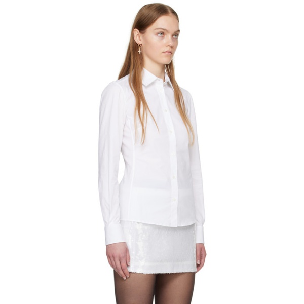  Dolce&Gabbana White Button Shirt 241003F109000