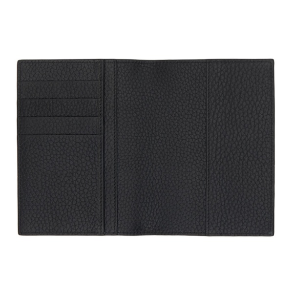 Dolce&Gabbana Black DG Logo Passport Holder 241003M164013