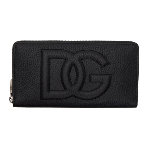  Dolce&Gabbana Black DG Logo Wallet 241003M164016