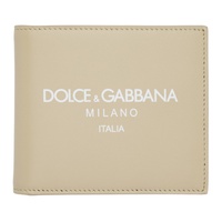 Dolce&Gabbana Beige Logo Wallet 232003M164008