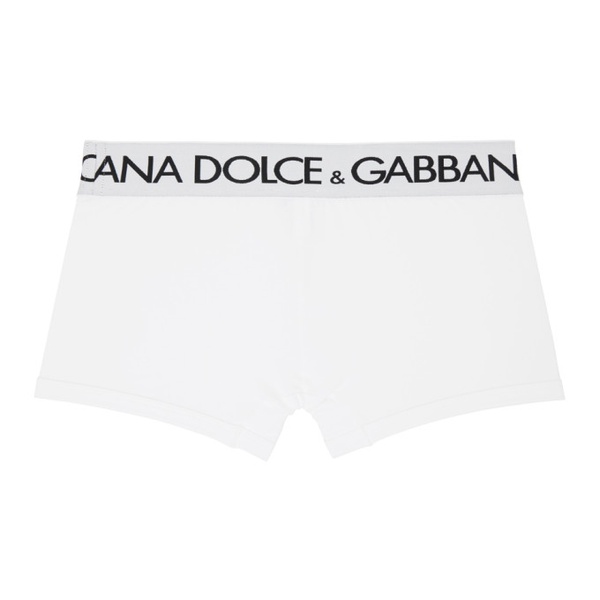  Dolce&Gabbana Two-Pack White Boxers 241003M216004