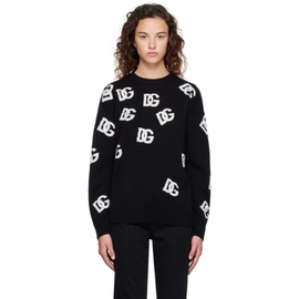Dolce&Gabbana Black Allover Sweater 231003F096000