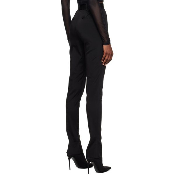  Dolce&Gabbana Black Kim Kardashian 에디트 Edition Creased Trousers 231003F087004
